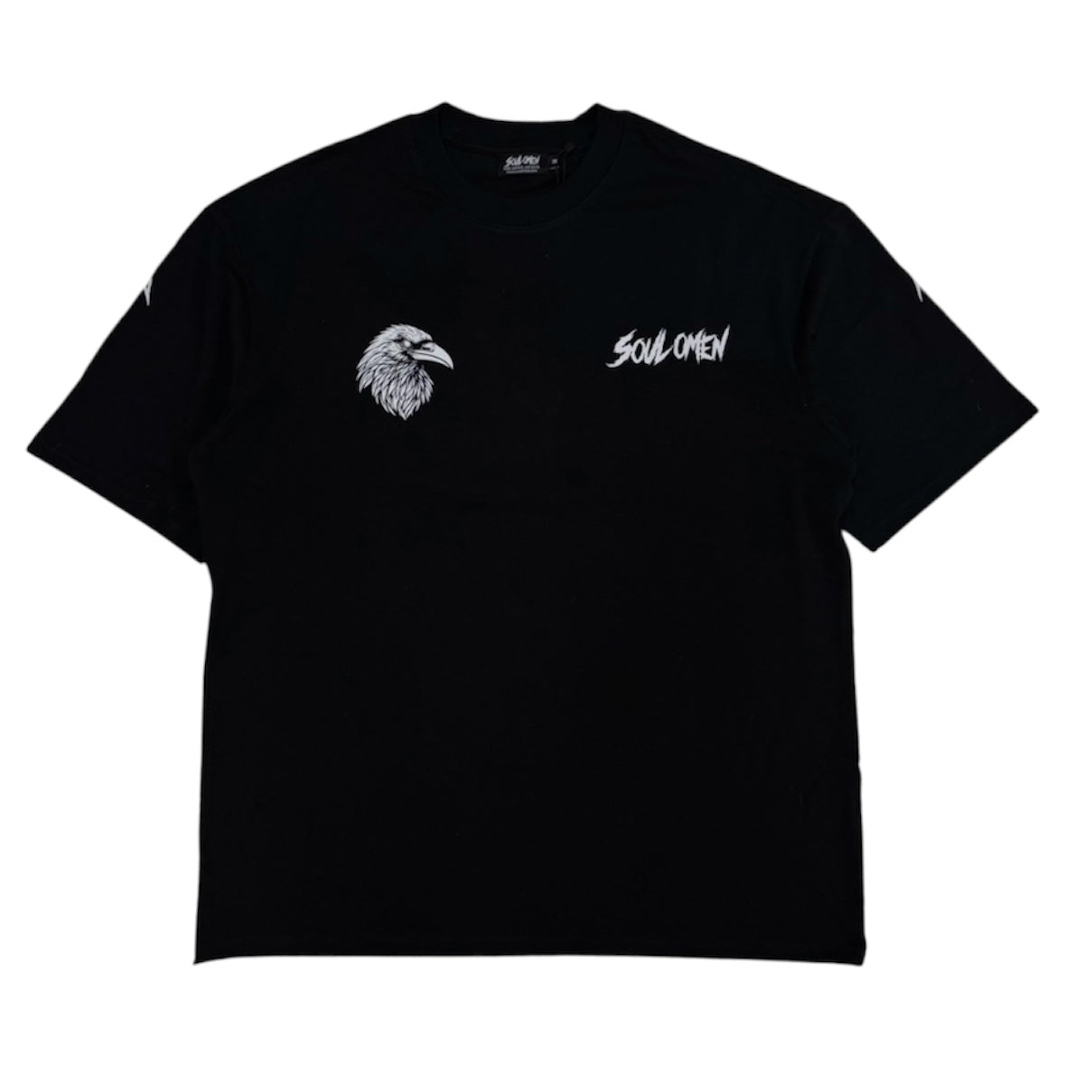 “FLY HIGH” V2 PREMIUM OVERSIZED TEE - BLACK / WHITE