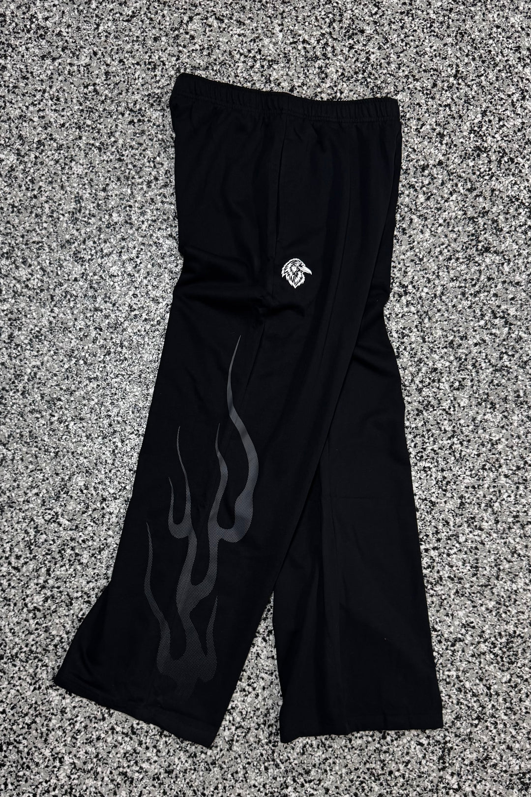 "HONŌ NO MICHI" UNCUFFED SWEATPANTS - BLACK
