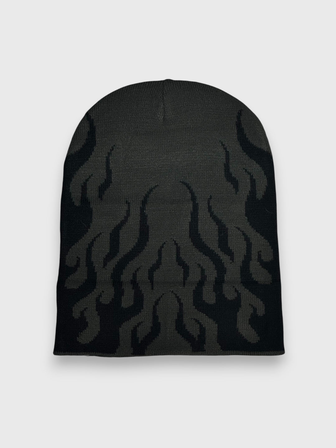 "FLAME" BEANIE - SHADOW / BLACK
