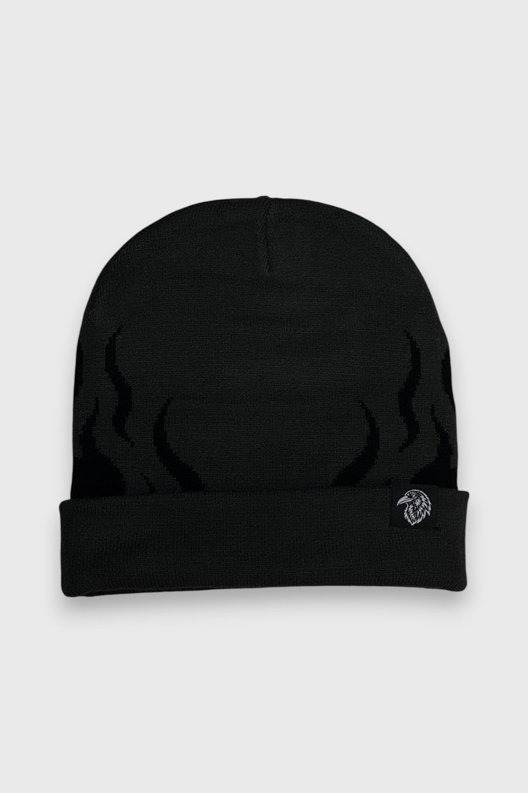 "FLAME" BEANIE - SHADOW / BLACK