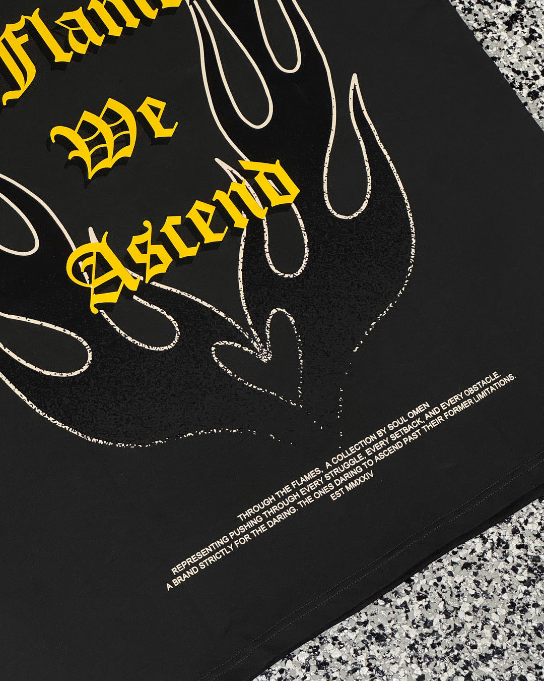 "WE ASCEND" PREMIUM OVERSZIED TEE - CHARCOAL