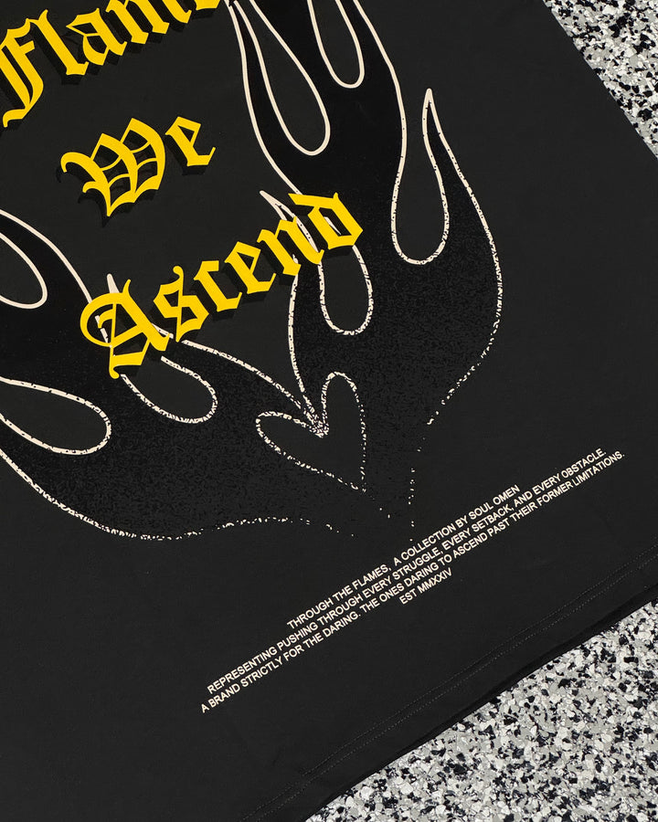 "WE ASCEND" PREMIUM OVERSZIED TEE - CHARCOAL