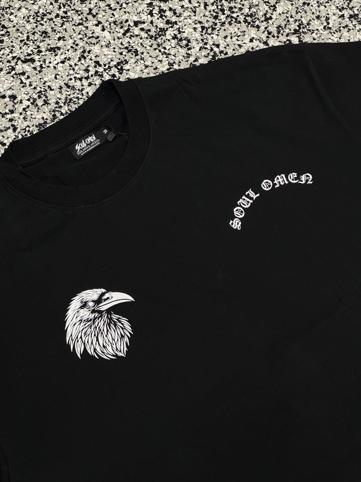 "RESILIENT" PREMIUM OVERSIZED TEE - BLACK