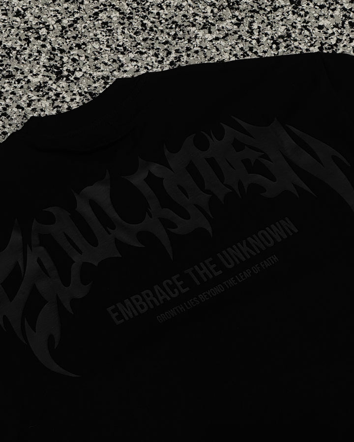 "ETU" PREMIUM OVERSIZED TEE - BLACK / BLACK