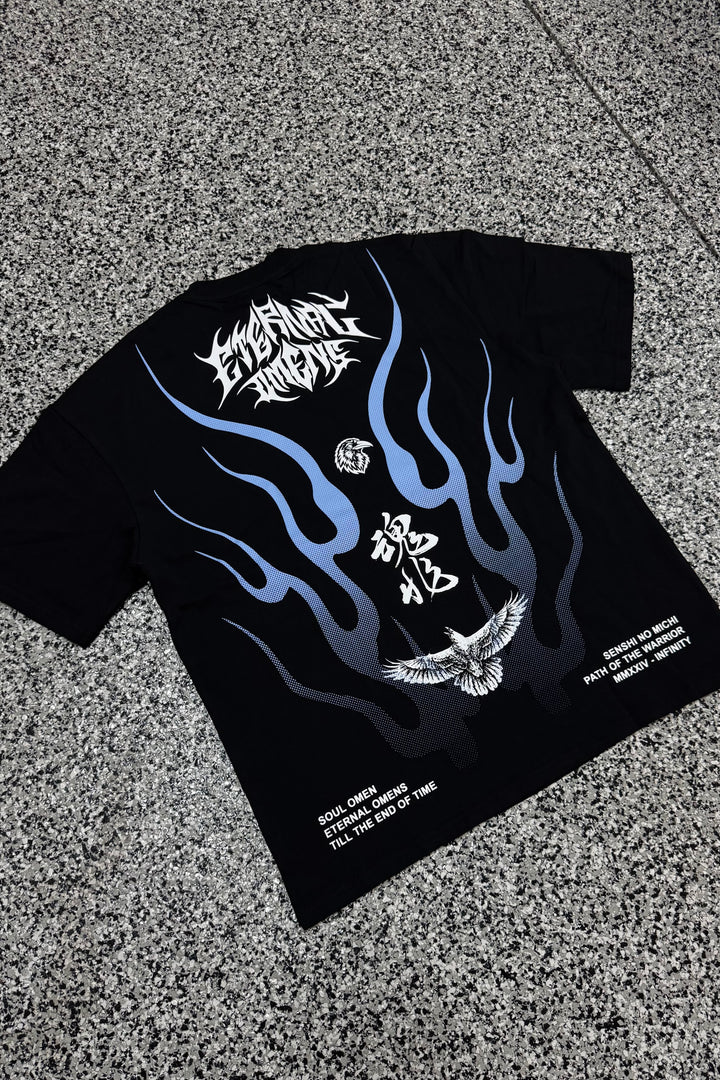 "HONŌ NO MICHI" PREMIUM OVERSIZED TEE - BLACK