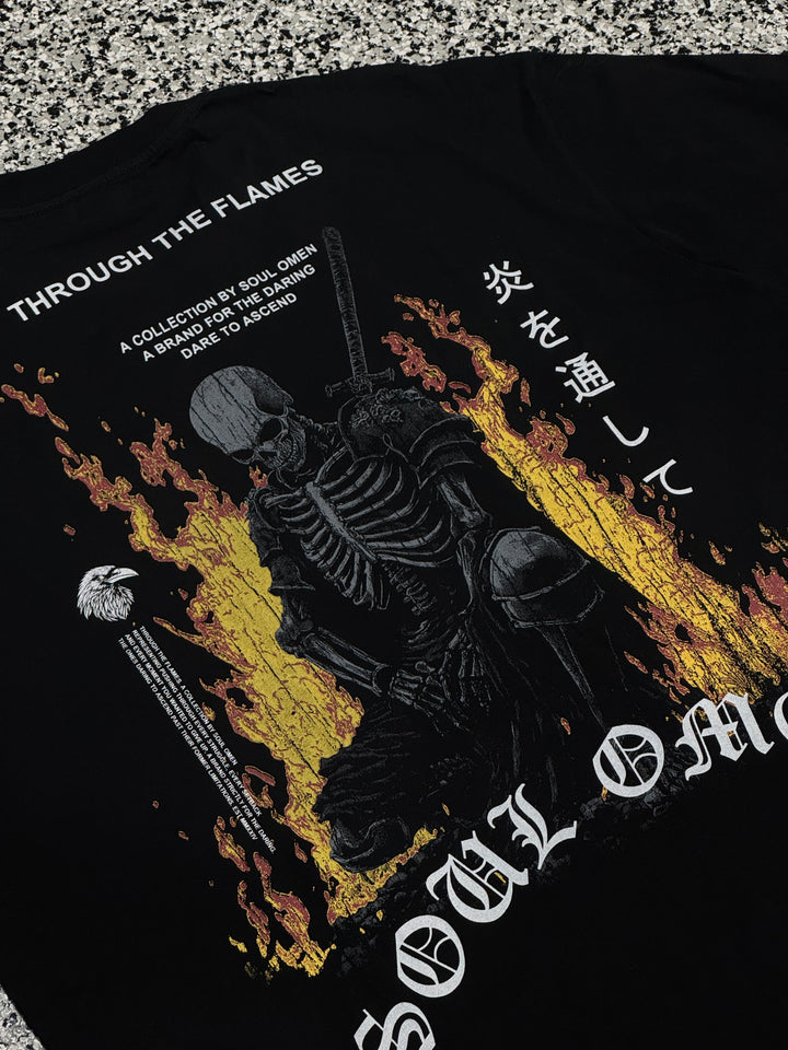 "RESILIENT" PREMIUM OVERSIZED TEE - BLACK