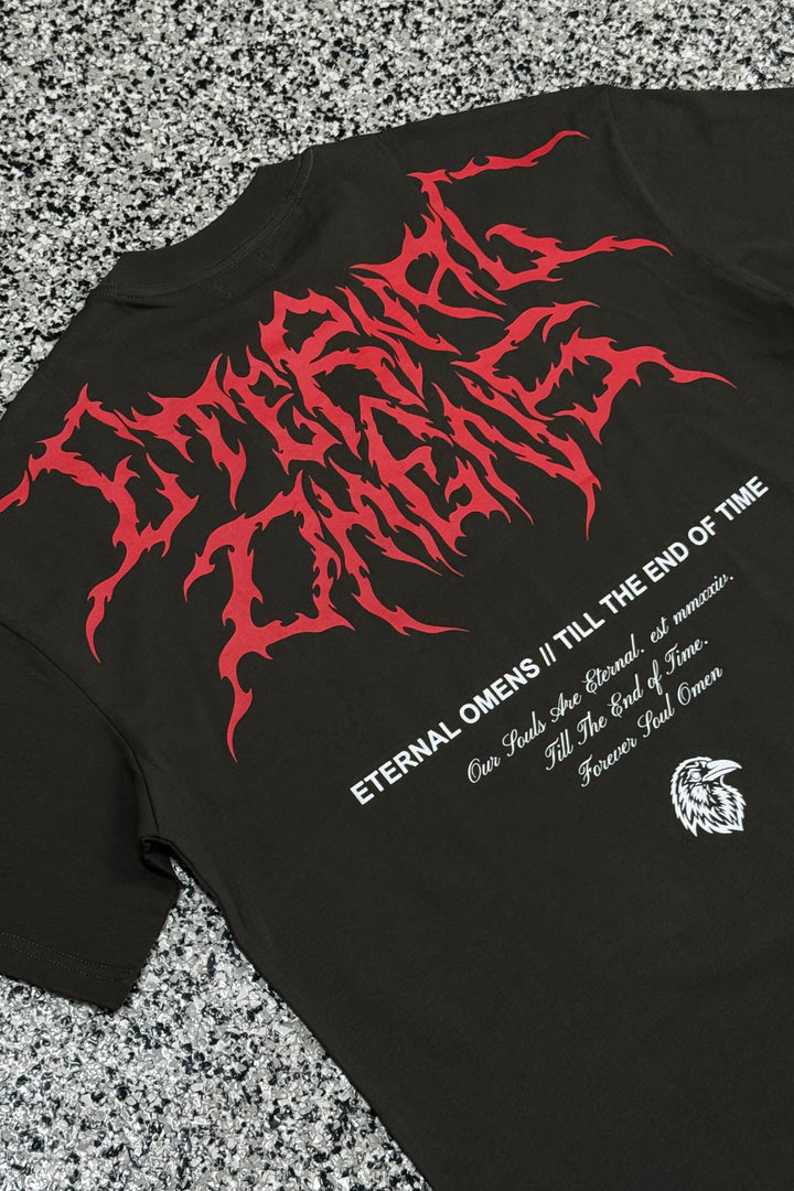 "OUR SOULS ARE ETERNAL" PREMIUM OVERSIZED TEE - DARK GRAY