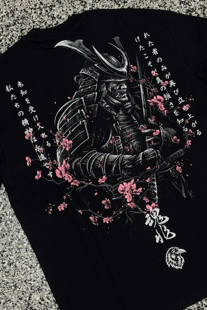 "LONE SAMURAI" PREMIUM OVERSIZED TEE - BLACK