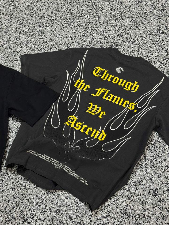 "WE ASCEND" PREMIUM OVERSZIED TEE - CHARCOAL