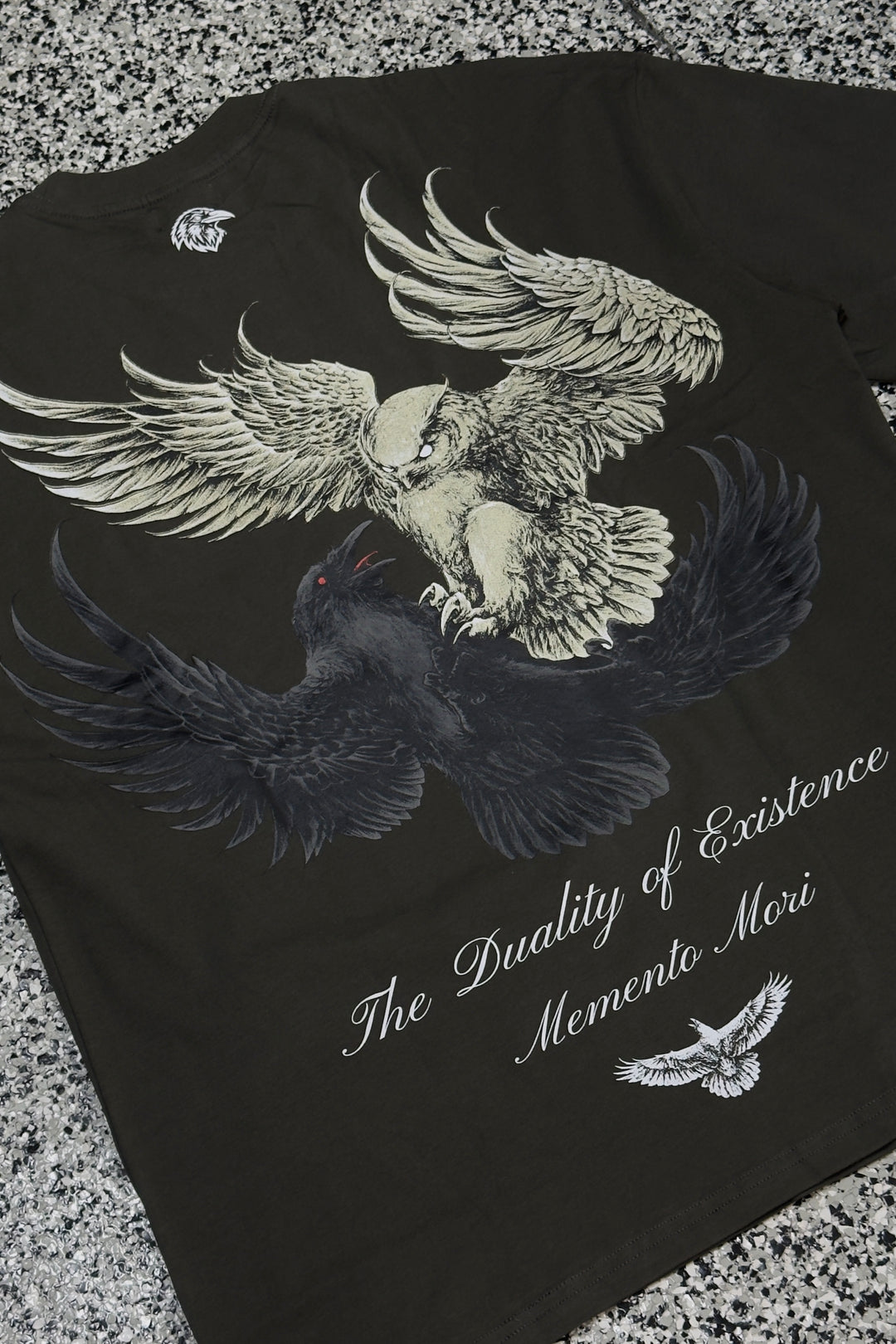 "YIN &amp; YANG" PREMIUM OVERSIZED TEE - GRAY