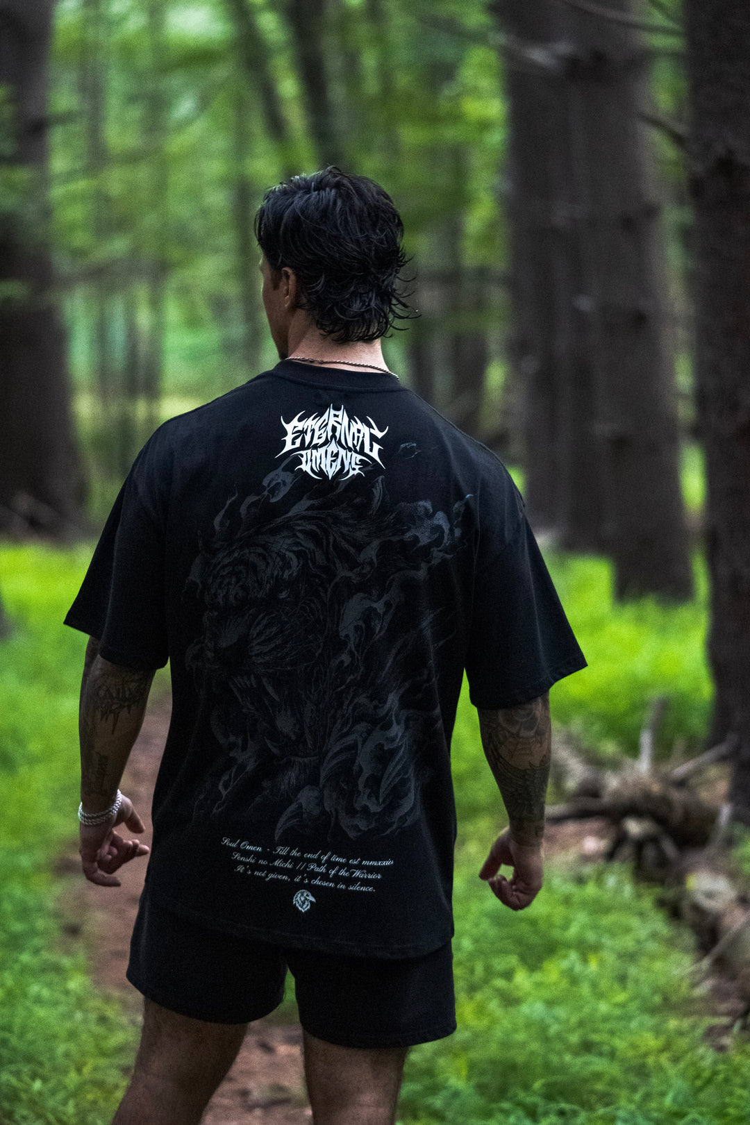 "TORA NO IKARI" PREMIUM OVERSIZED TEE - BLACK