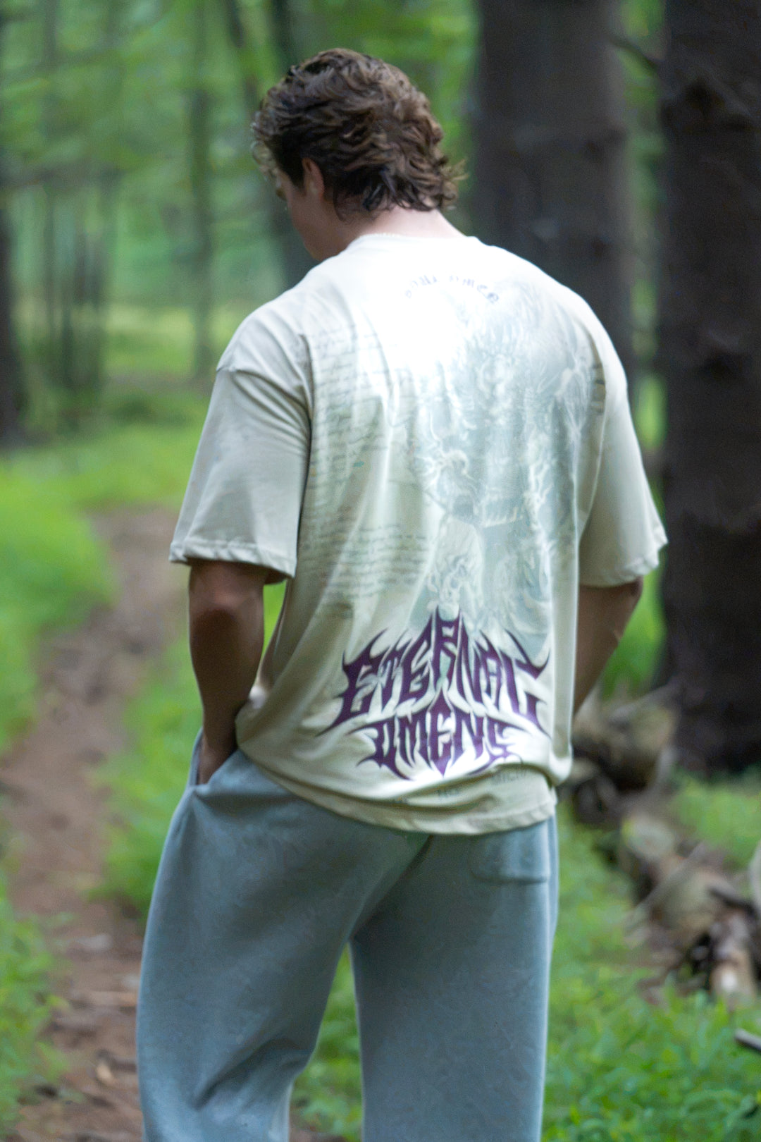 "RYŪ NO TAMASHII" PREMIUM OVERSIZED TEE - SAND