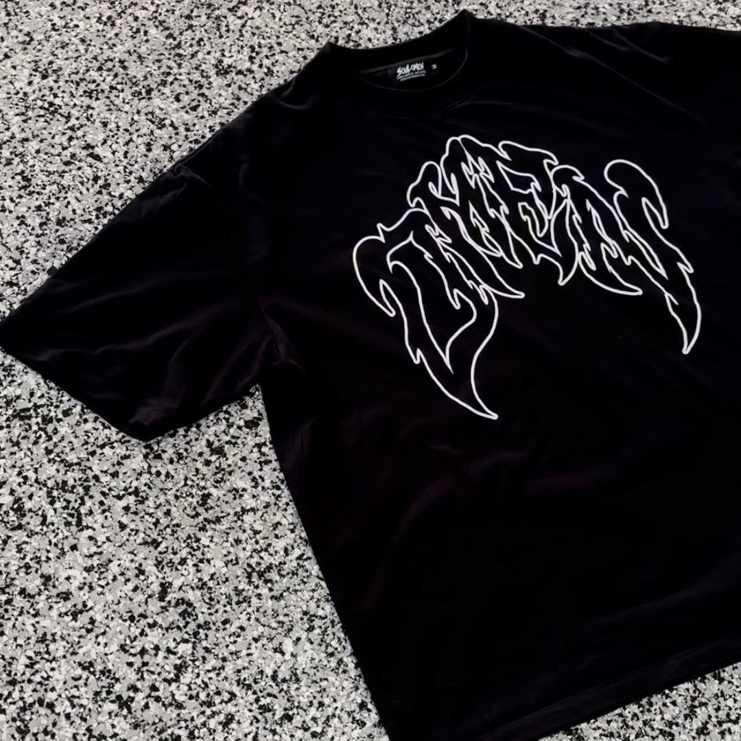 "SUFFER FOR PURPOSE" PREMIUM OVERSIZED TEE - BLACK