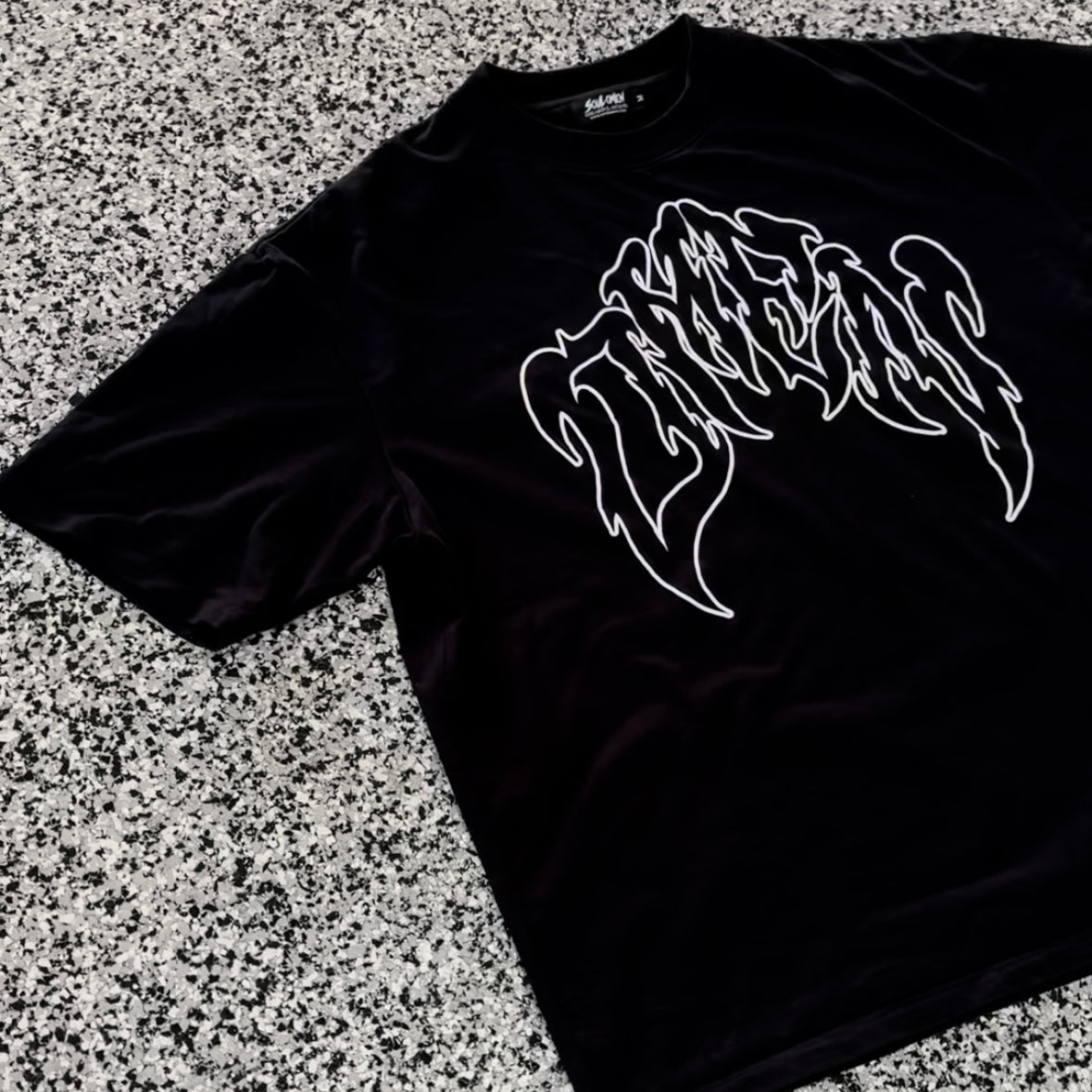 "SUFFER FOR PURPOSE" PREMIUM OVERSIZED TEE - BLACK