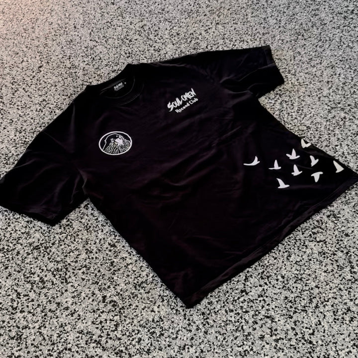 "ASCEND" PREMIUM OVERSIZED TEE - BLACK