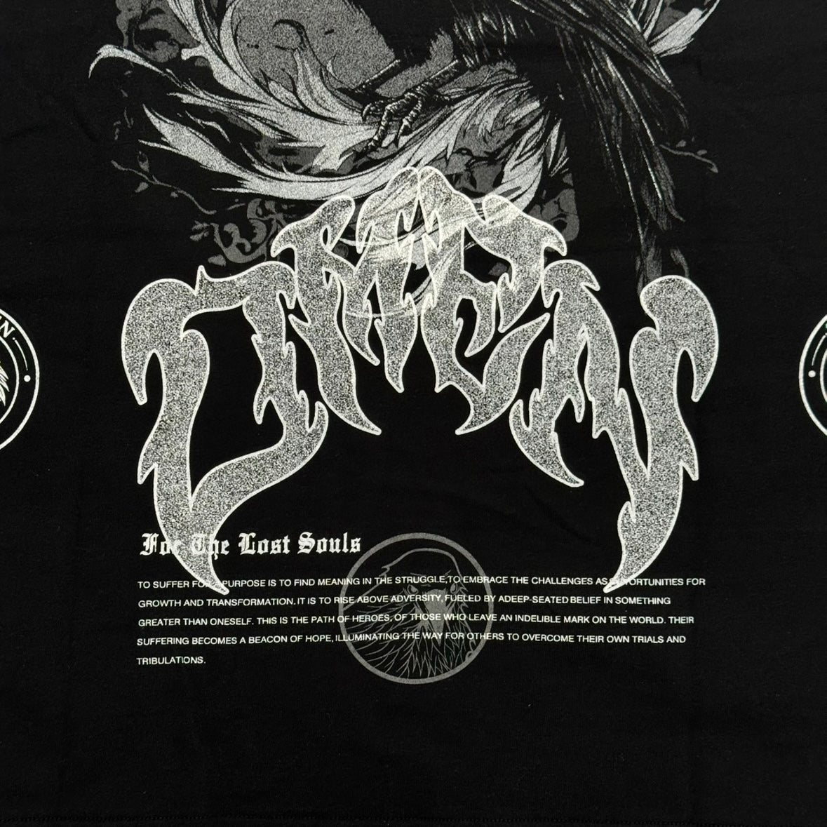 “RAVEN” PREMIUM OVERSIZED TEE - BLACK