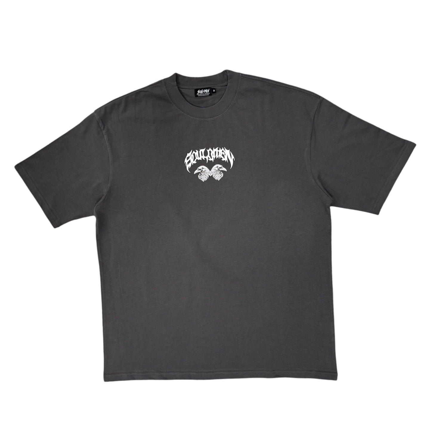 “ETU” PREMIUM OVERSIZED TEE - GRAY / WHITE