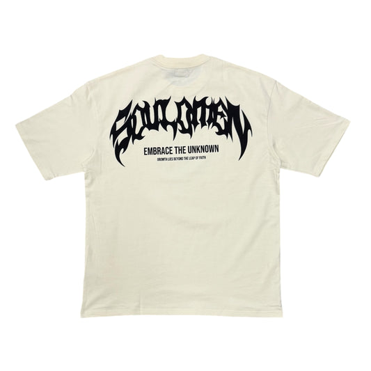 “ETU” PREMIUM OVERSIZED TEE - CREAM / BLACK