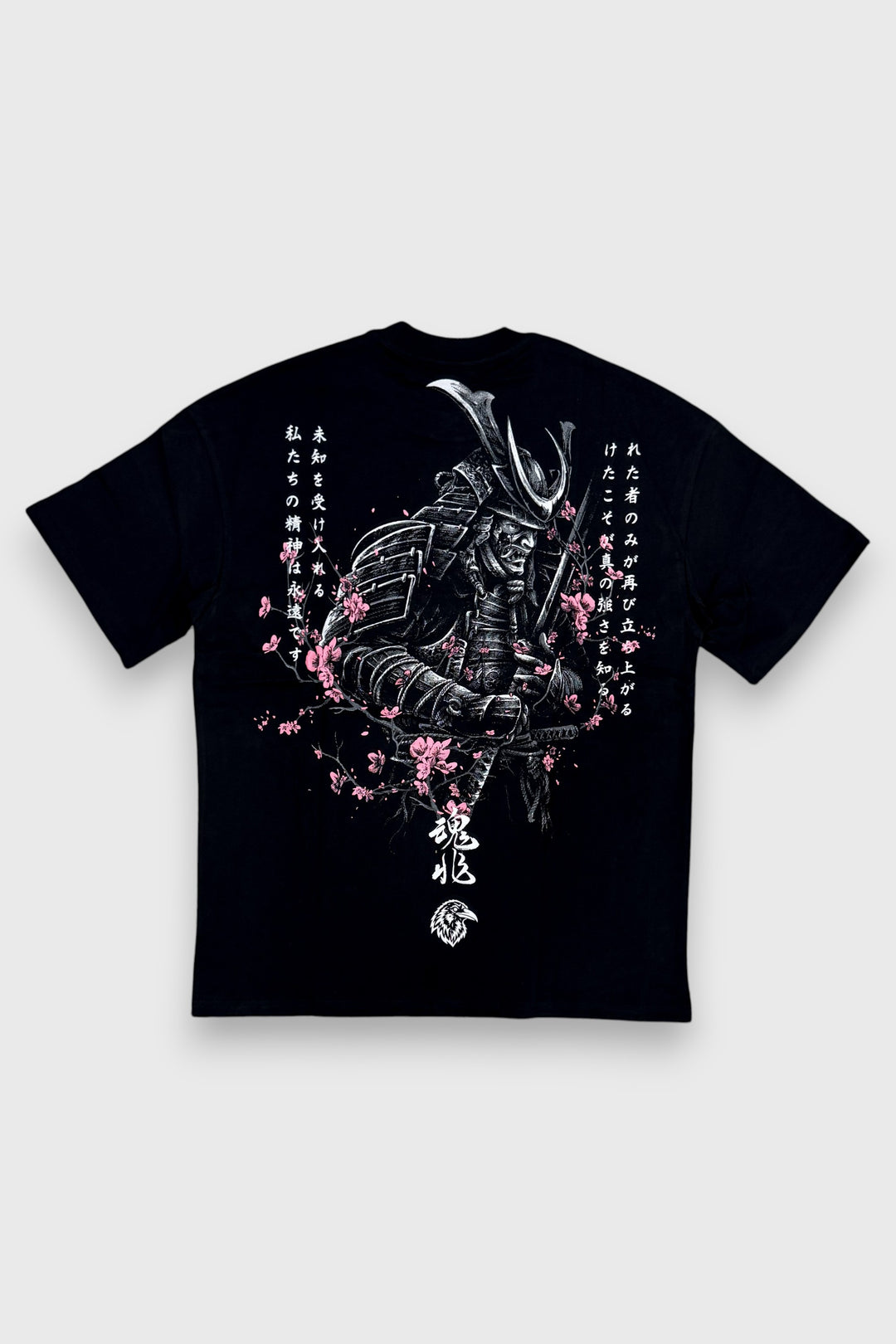 "LONE SAMURAI" PREMIUM OVERSIZED TEE - BLACK