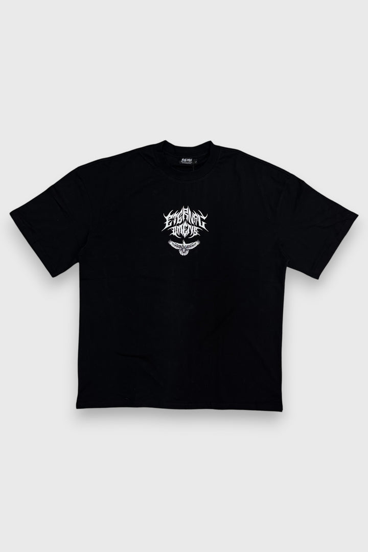 "HONŌ NO MICHI" PREMIUM OVERSIZED TEE - BLACK