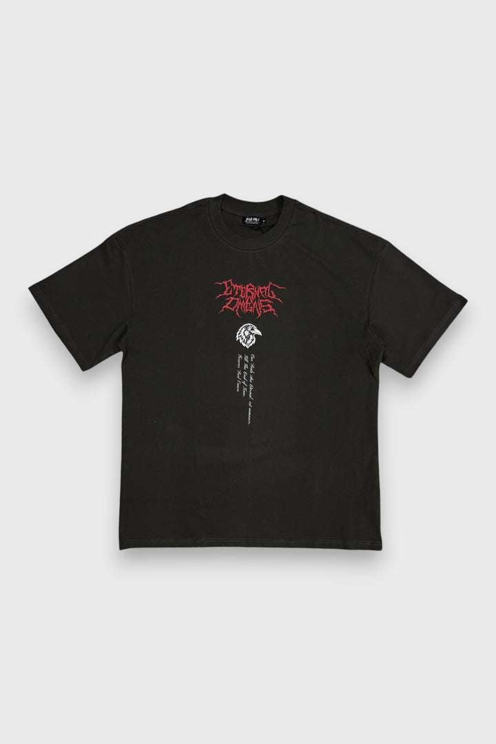 "OUR SOULS ARE ETERNAL" PREMIUM OVERSIZED TEE - DARK GRAY