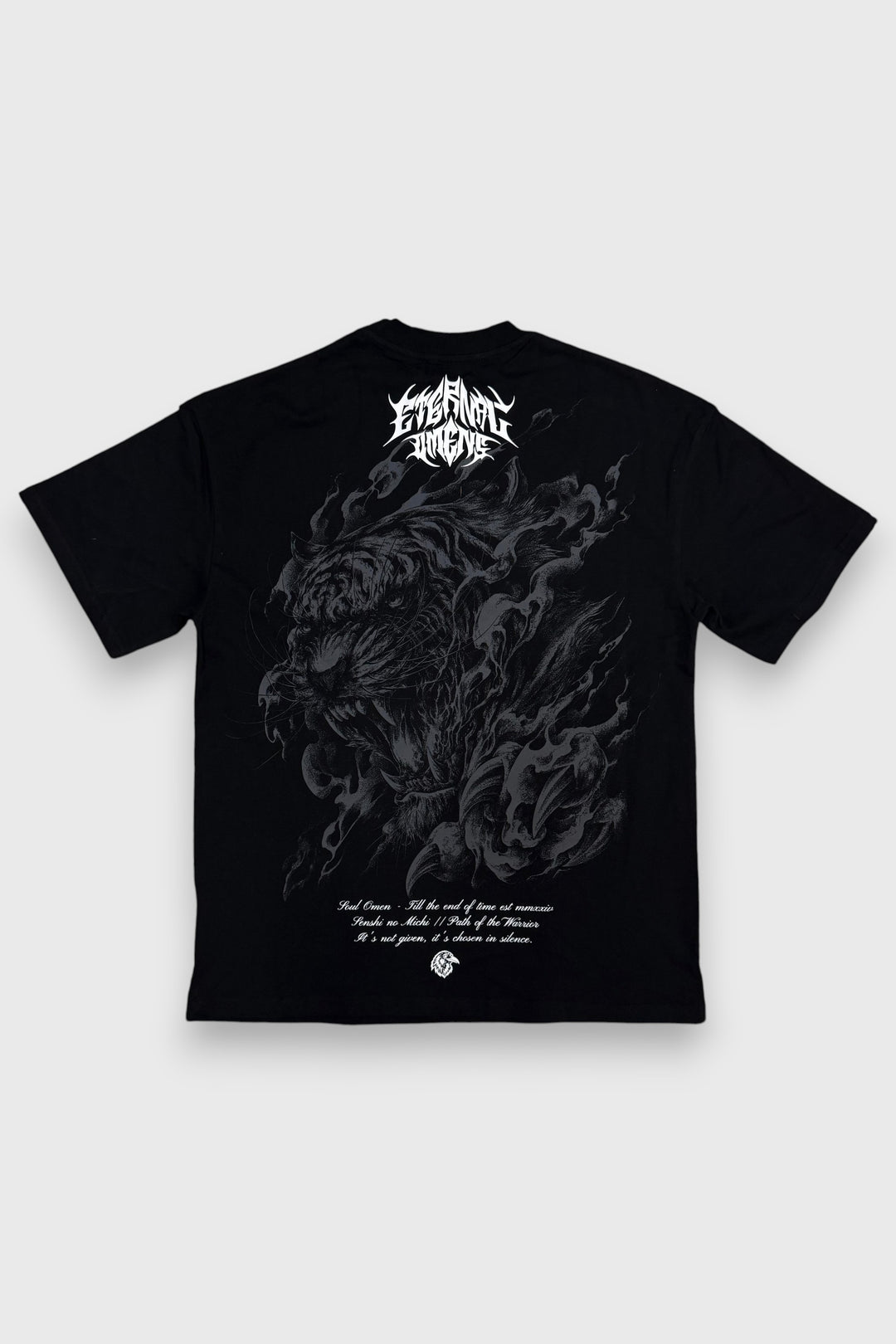 "TORA NO IKARI" PREMIUM OVERSIZED TEE - BLACK