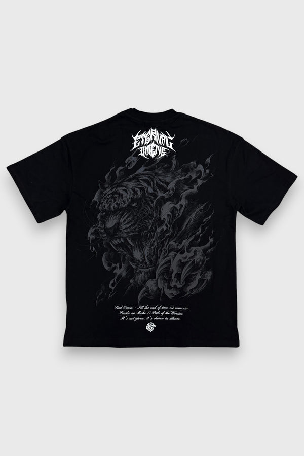 "TORA NO IKARI" PREMIUM OVERSIZED TEE - BLACK