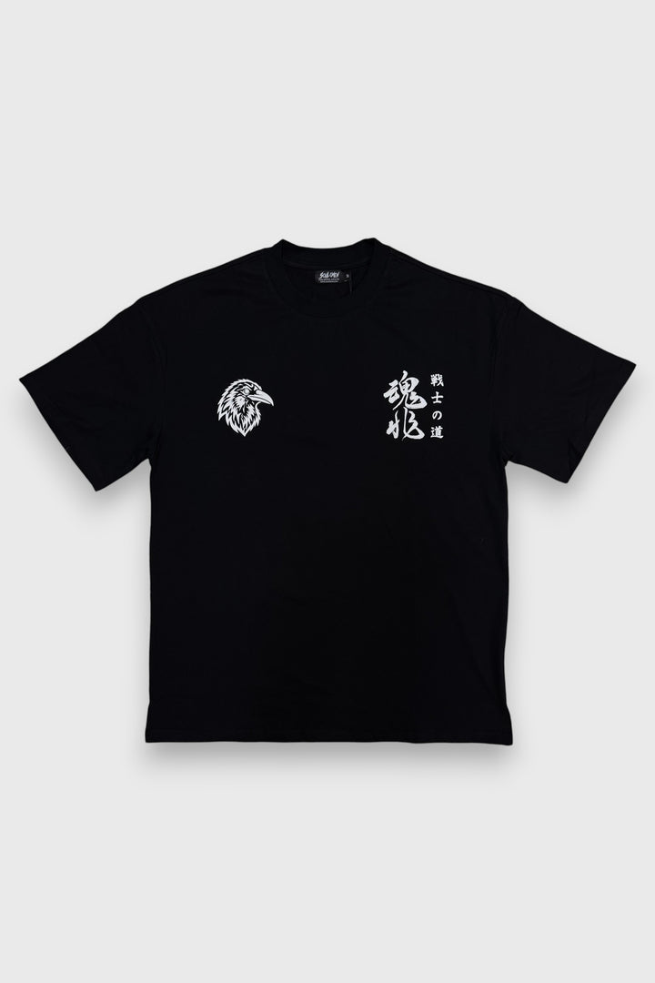 "TORA NO IKARI" PREMIUM OVERSIZED TEE - BLACK