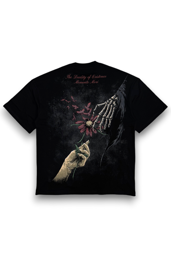 "TRANSIENCE" PREMIUM OVERSIZED TEE - BLACK