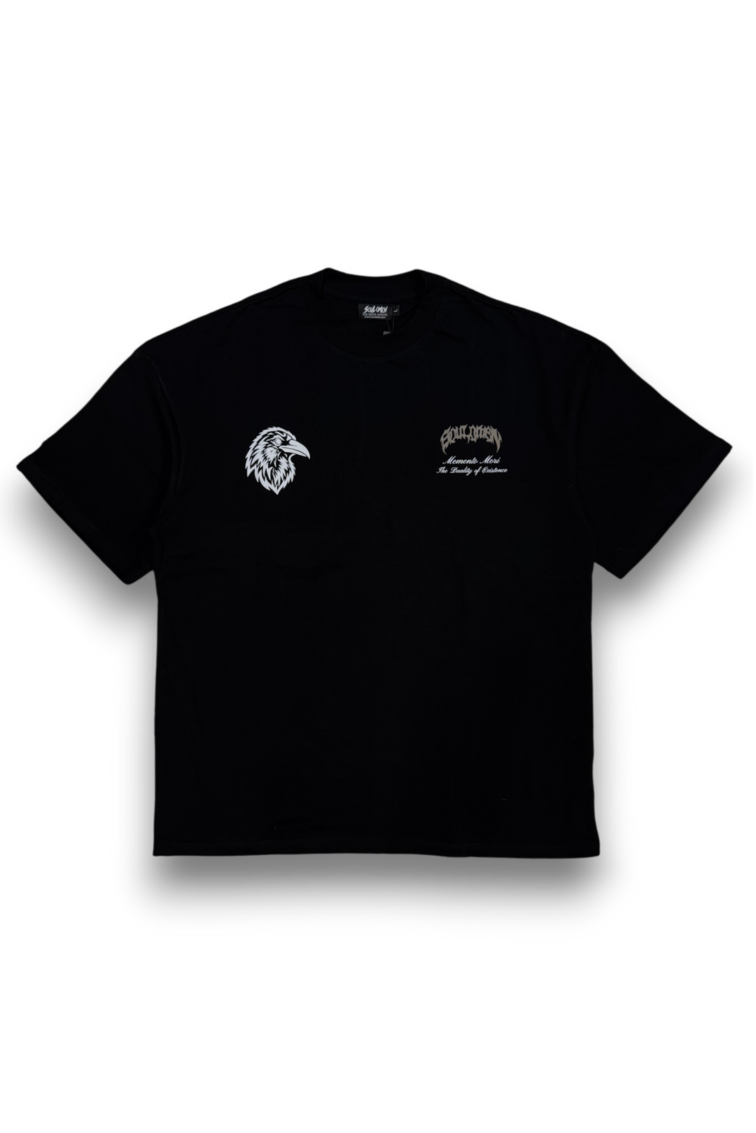 "LIFE &amp; DEATH" PREMIUM OVERSIZED TEE - BLACK