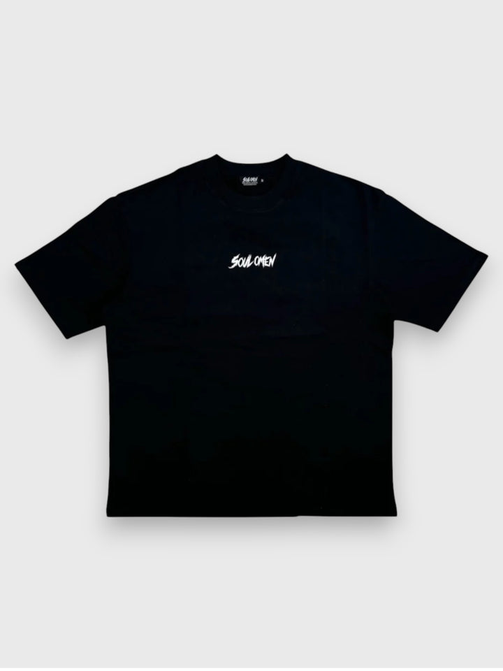 “RAVEN” PREMIUM OVERSIZED TEE - BLACK