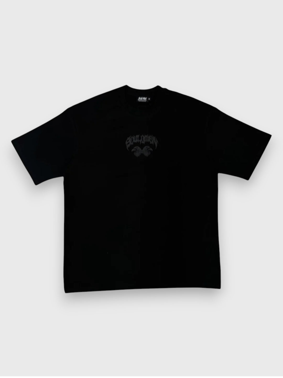 "ETU" PREMIUM OVERSIZED TEE - BLACK / BLACK