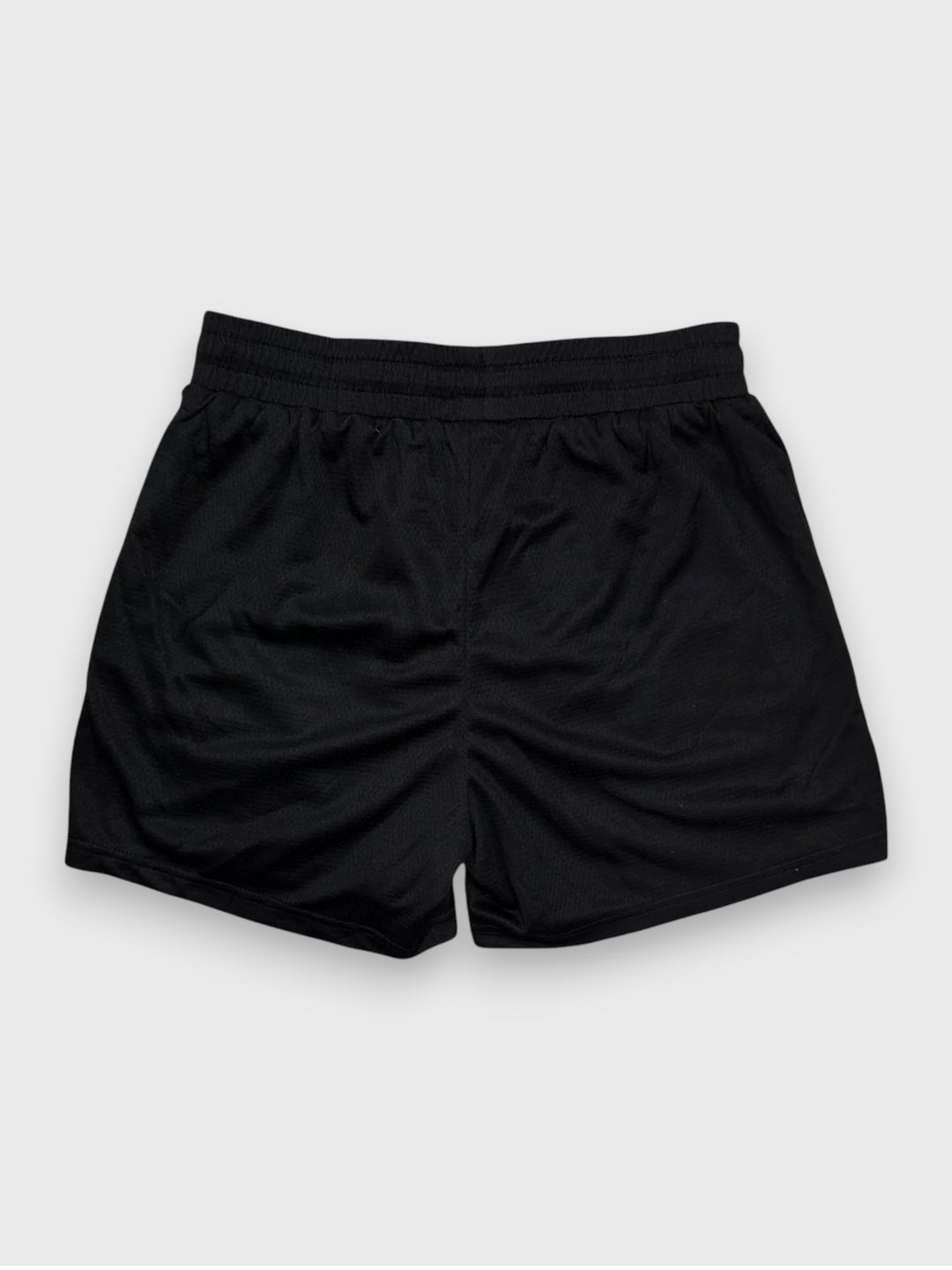 MID THIGH MESH SHORTS - BLACK / PINK