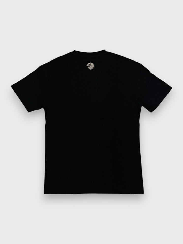 CORE FITTED TEE - BLACK / CREAM