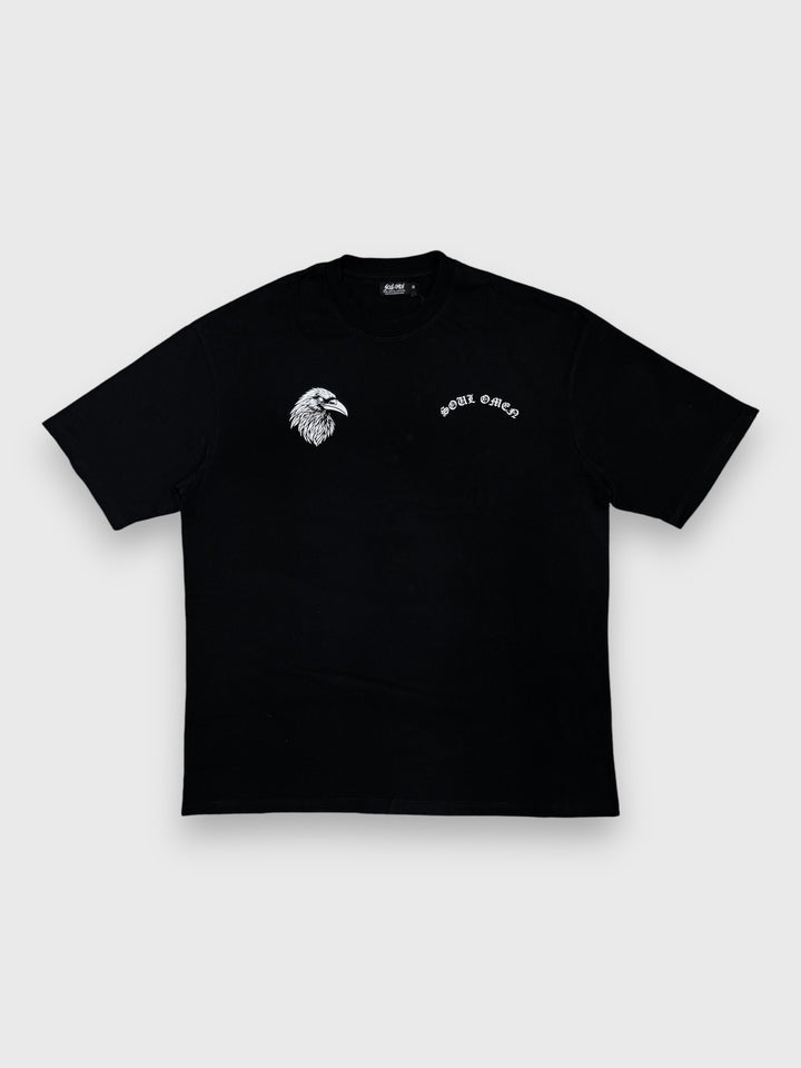"RESILIENT" PREMIUM OVERSIZED TEE - BLACK