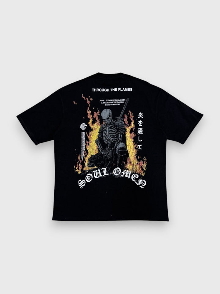 "RESILIENT" PREMIUM OVERSIZED TEE - BLACK