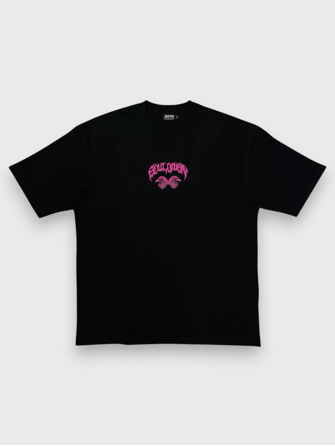 “ETU” PREMIUM OVERSIZED TEE - BLACK / PINK
