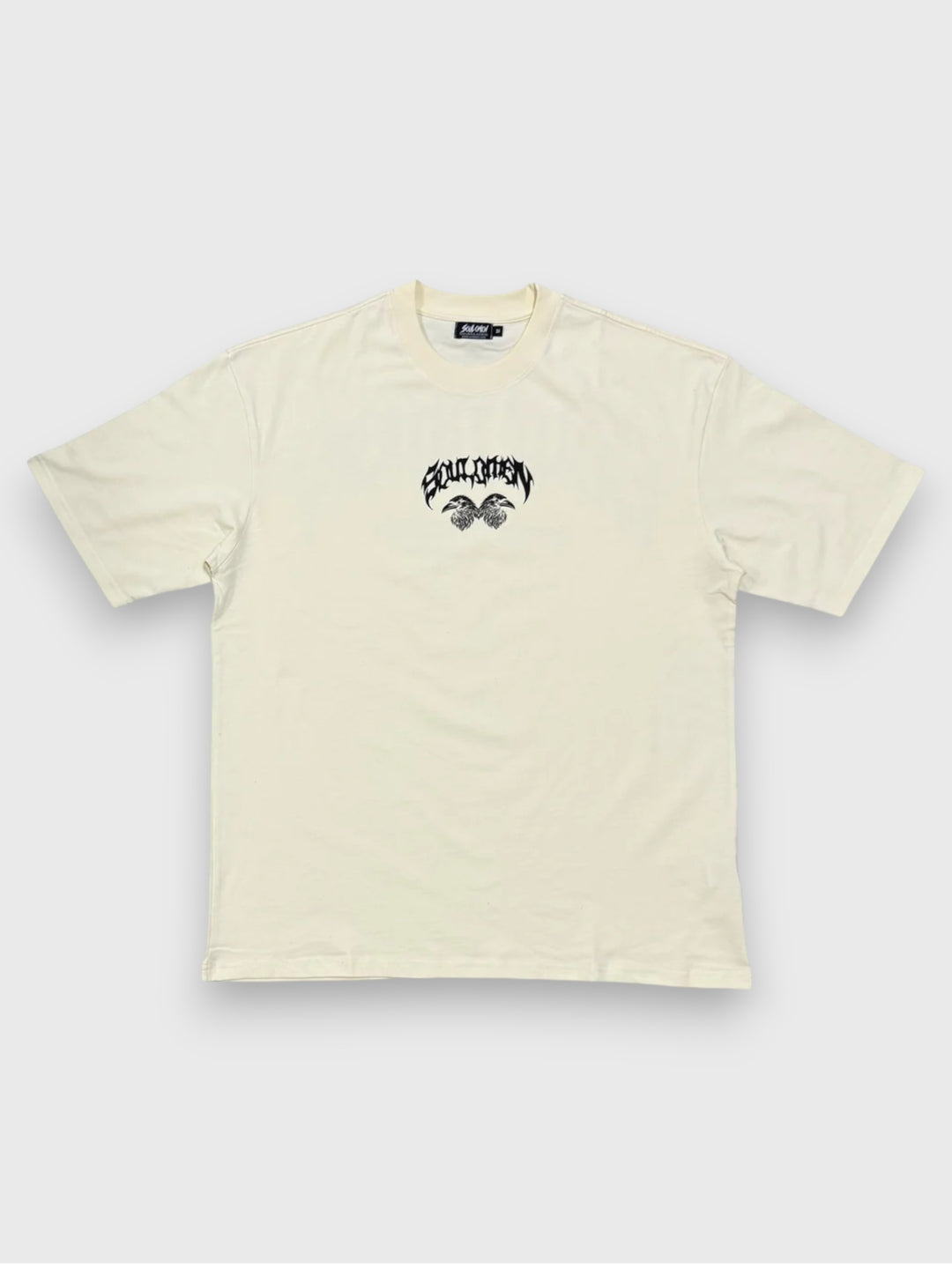 “ETU” PREMIUM OVERSIZED TEE - CREAM / BLACK