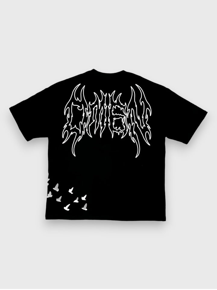"ASCEND" PREMIUM OVERSIZED TEE - BLACK