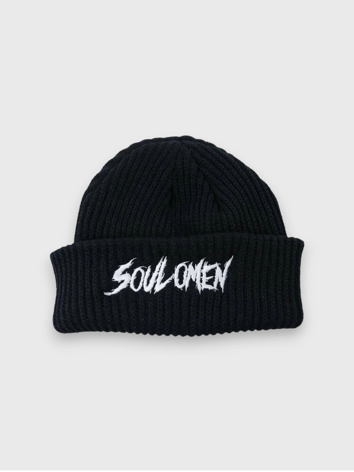 “SOUL OMEN” BEANIE - BLACK