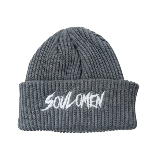 "SOUL OMEN" BEANIE - SHADOW