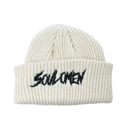 "SOUL OMEN" BEANIE - CREAM