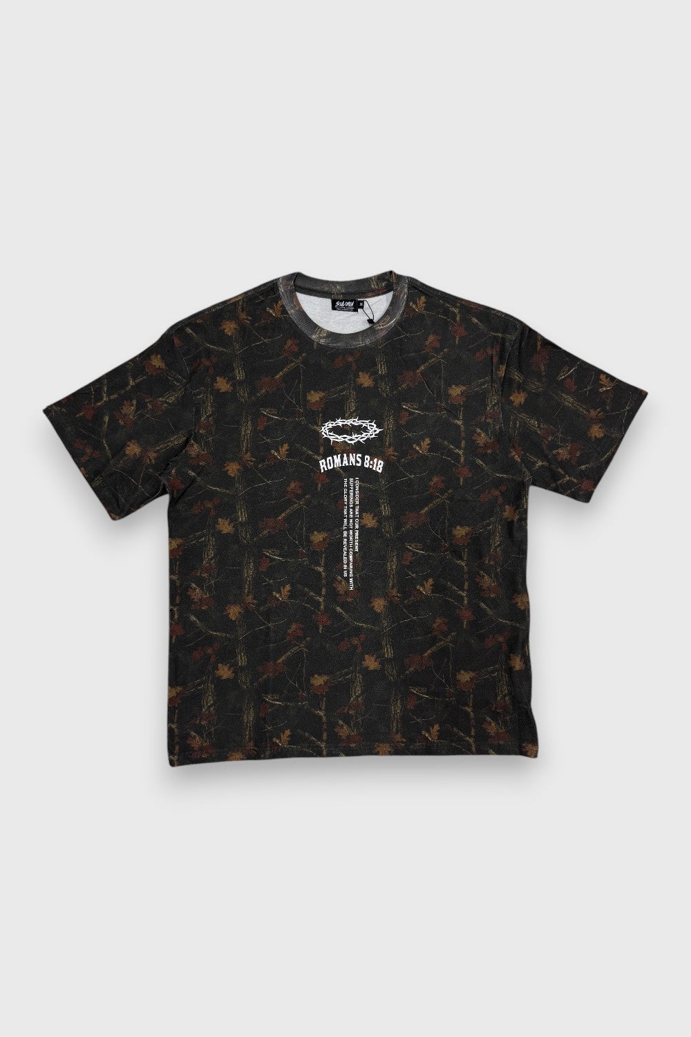 “HIGHER CALLING” PREMIUM OVERSIZED TEE - DARK EARTH CAMO