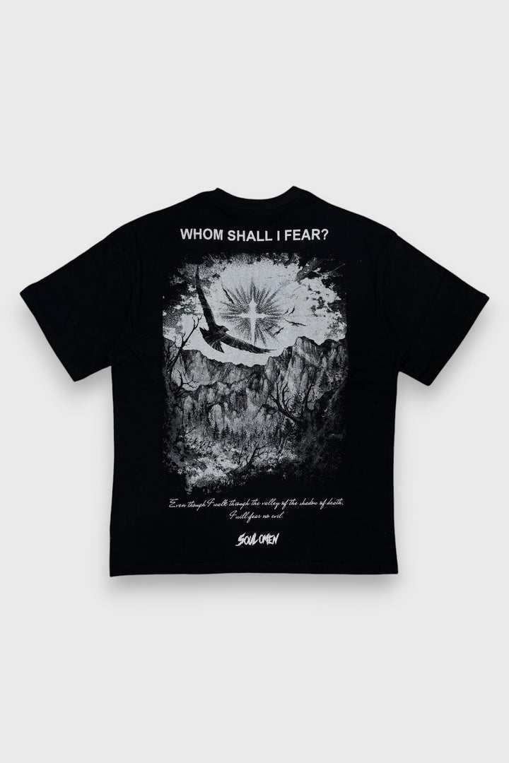 “THE LIGHT” PREMIUM OVERSIZED TEE - BLACK